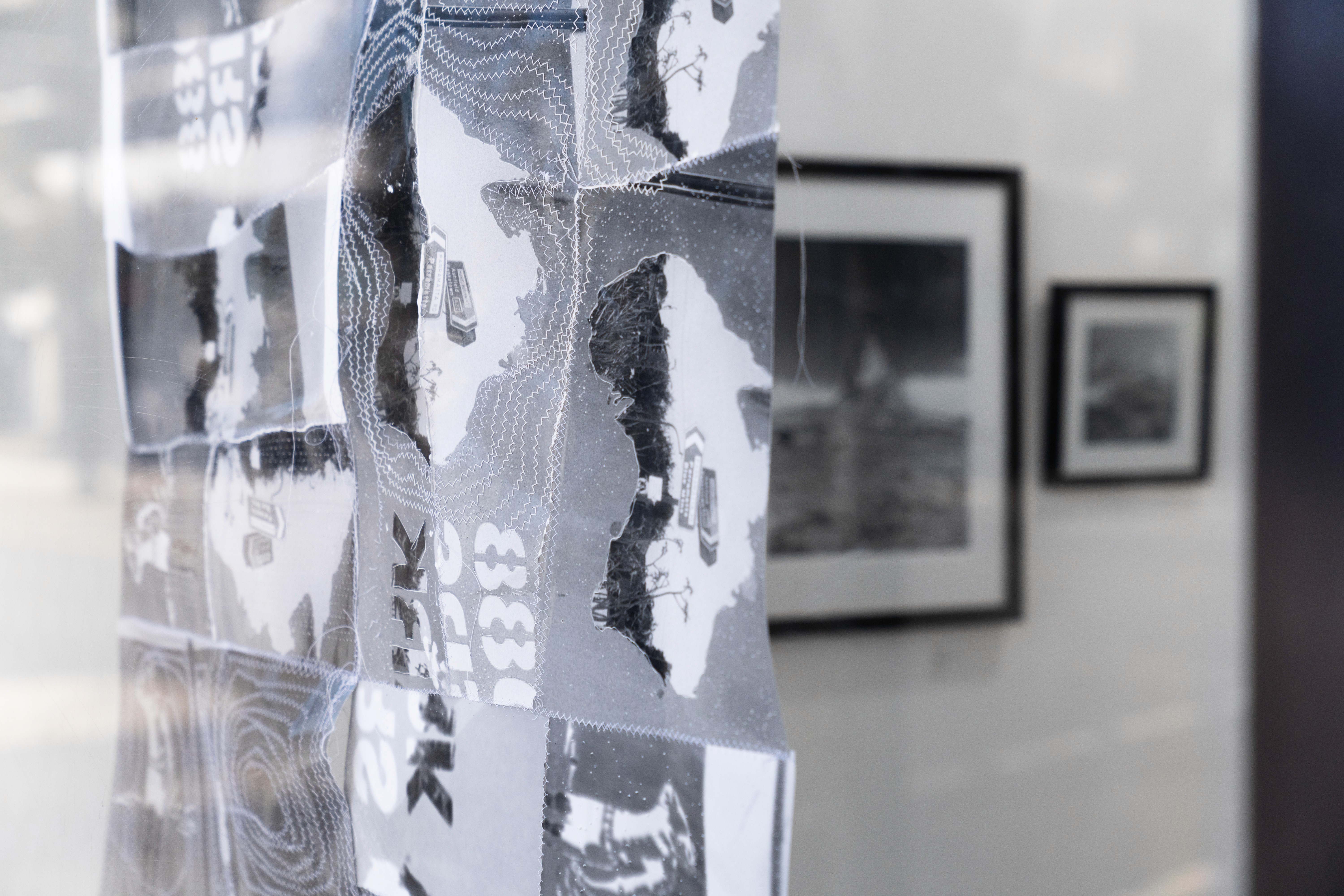 E6 film slides on light table at brunswick darkroom