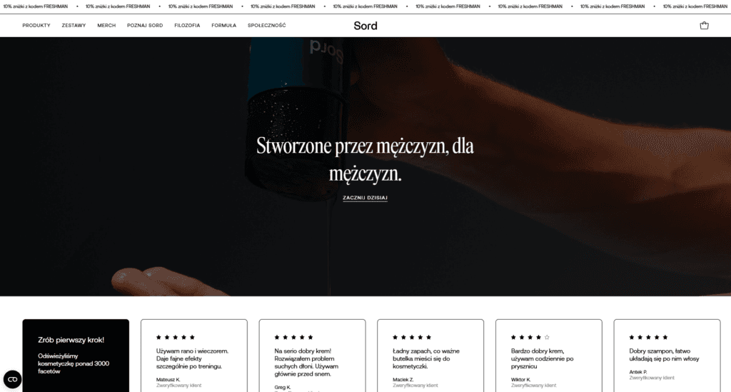 Top 10 cosmetics brands Poland on Shopify - SORD Labs