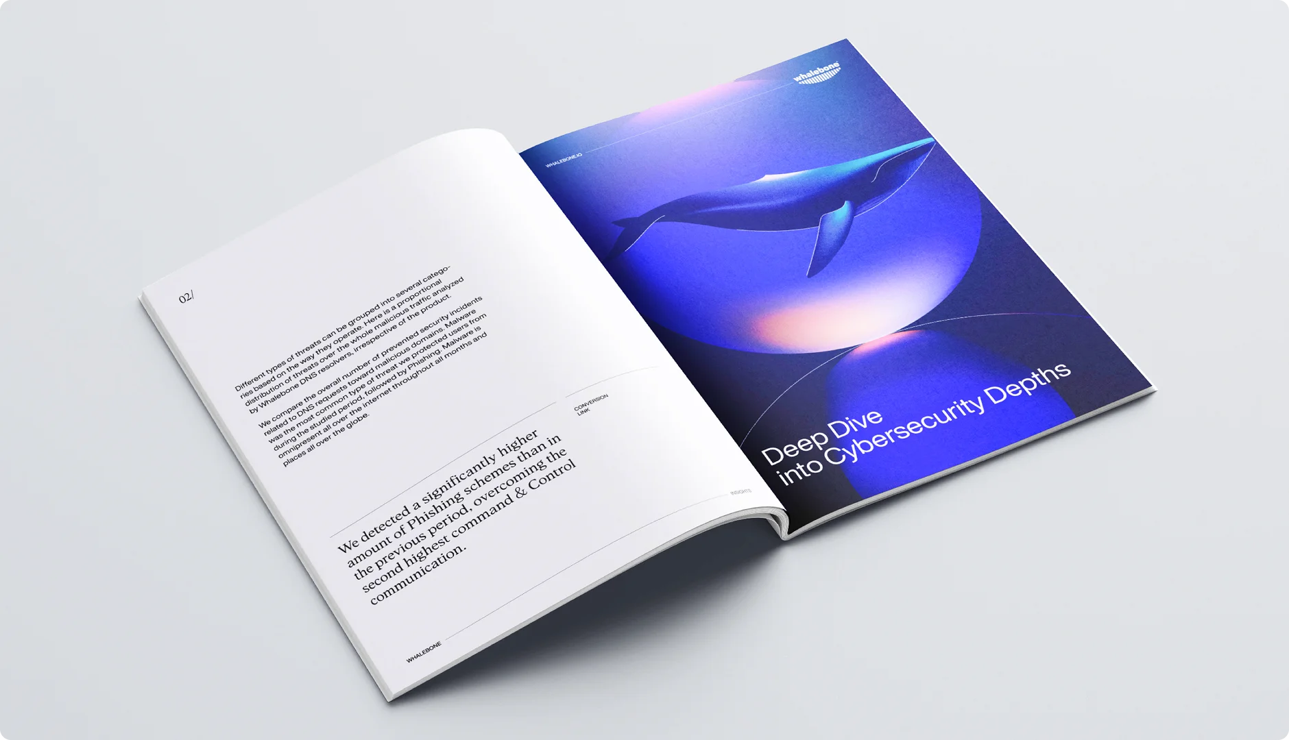 Nová vizuální identita pro společnost Whalebone od studia B tým, oceněná DESIGN BODem za skvělou práci v oblasti grafiky, vizuální identity a webových stránek a za svůj kvalitní přínos v odvětví grafických a digitálních studií v Čechách.