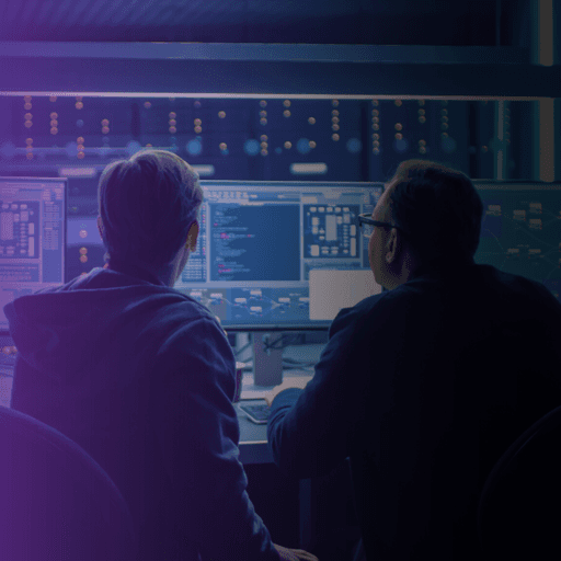 Cybersecurity analyst monitoring threat detection systems, nDataStor proactive security