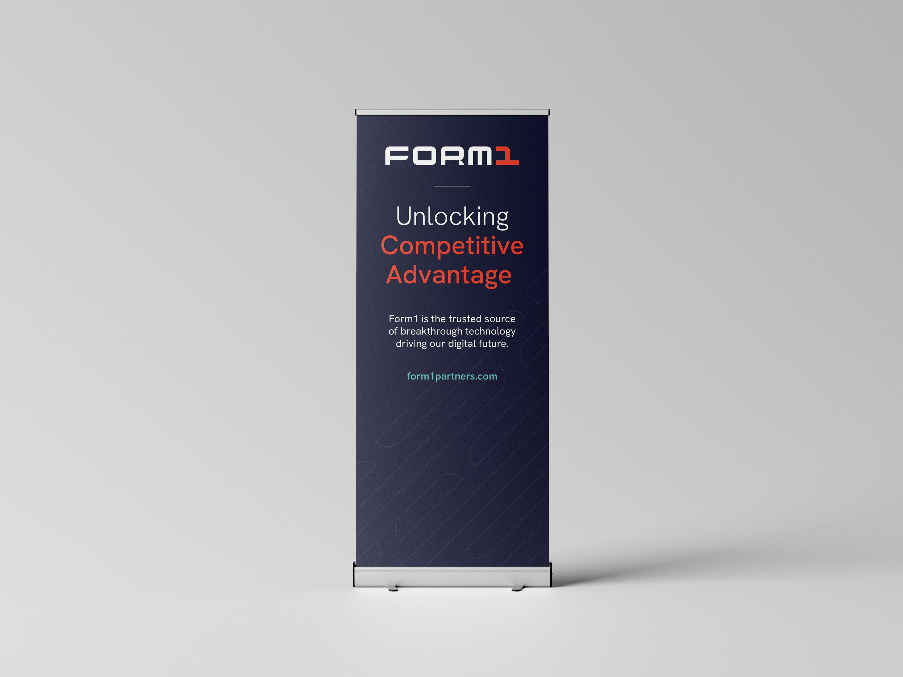 Form1 Partners roll up printed banner