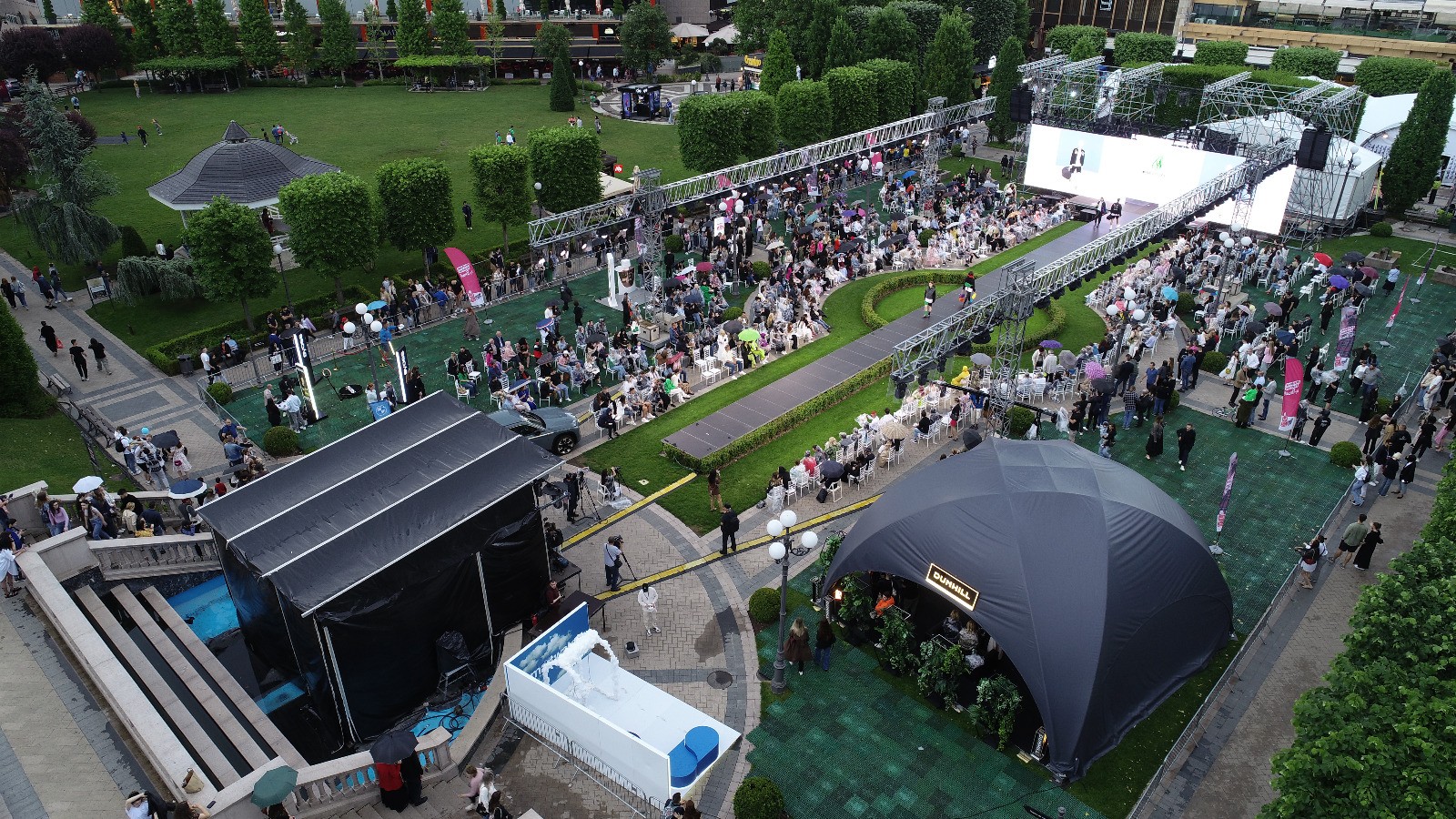 Model girl in orange coat