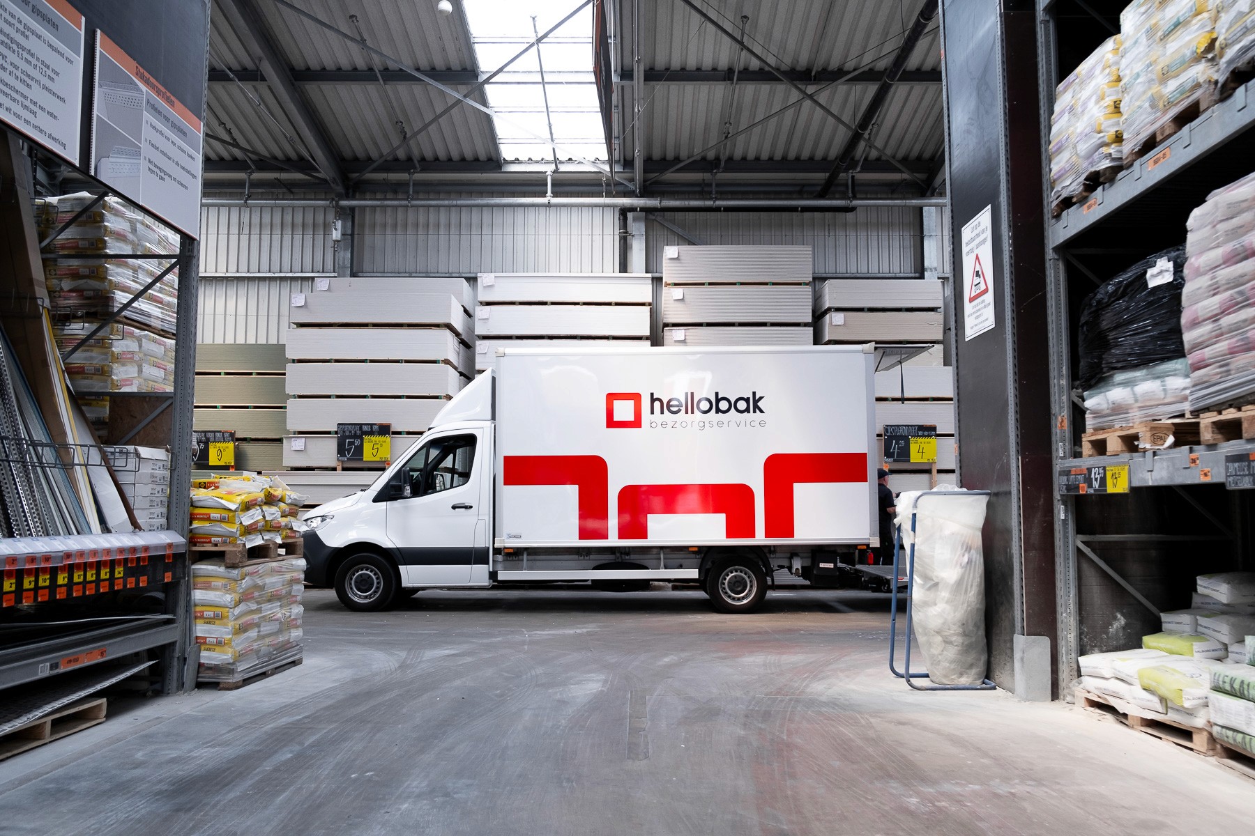 A photo of one of the box trucks of 