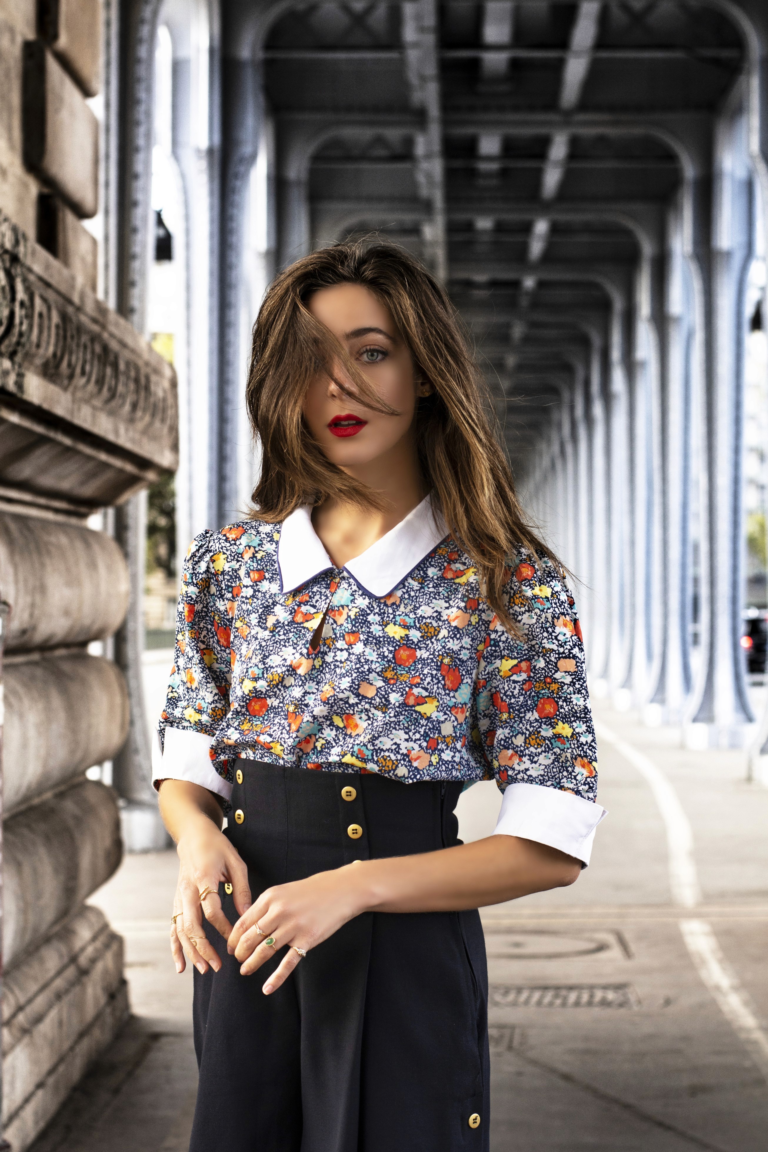 Photoshoot with an American actress, Lacy Hartselle I met in Paris