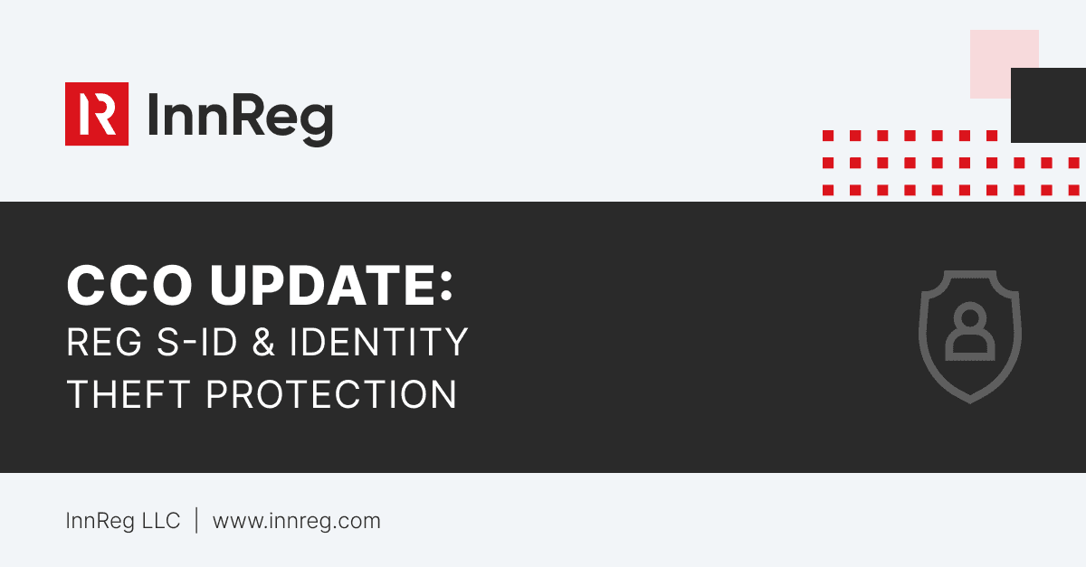 CCO Update: Regulation S-ID and Identity Theft Protection