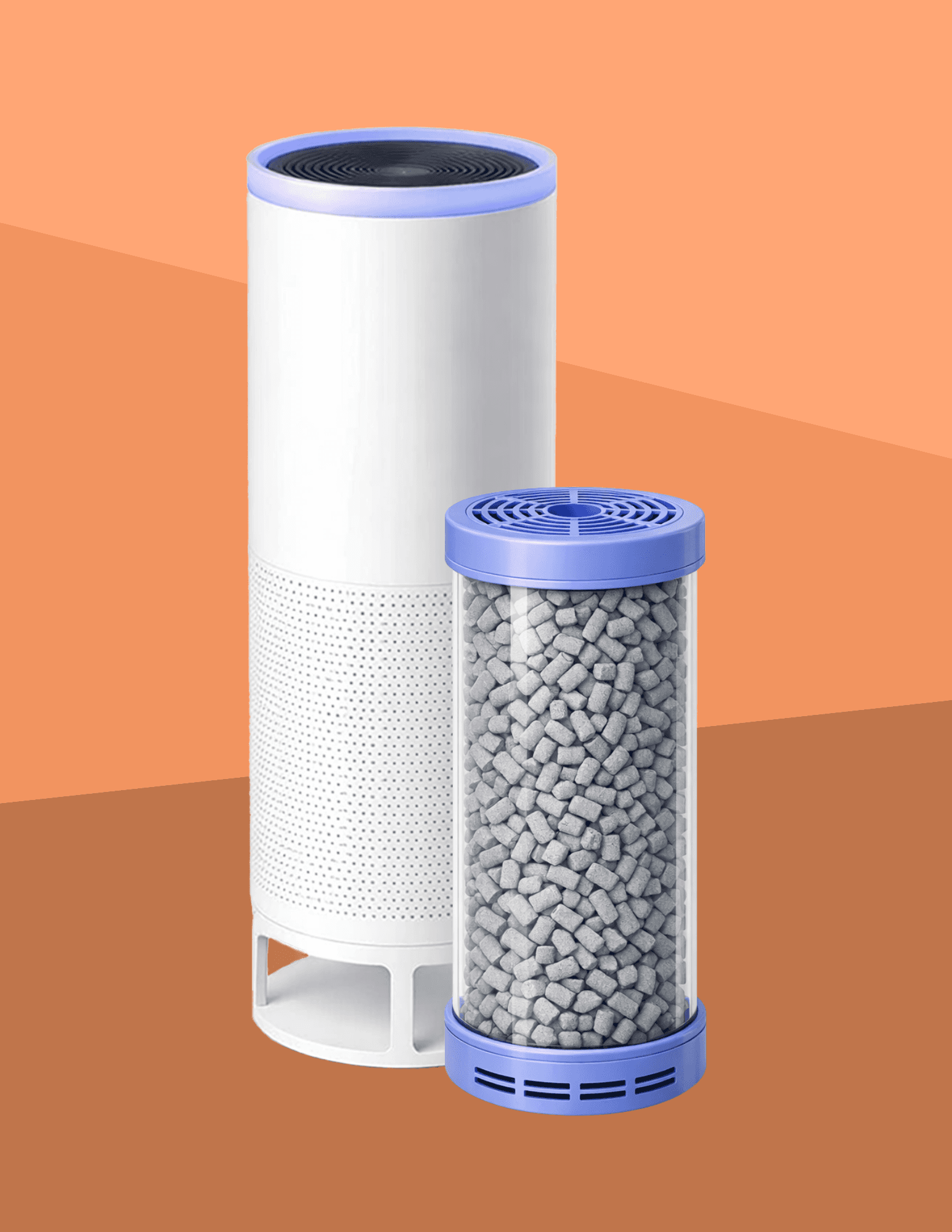 Puffin air purifier in a living room