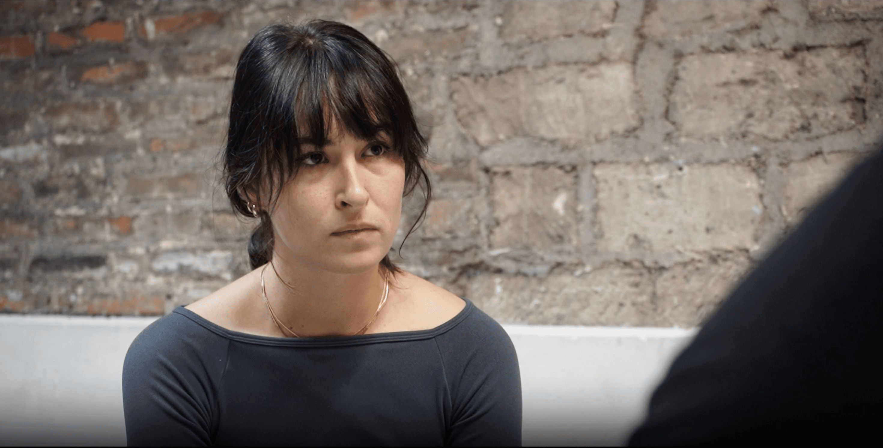 Close-up of a person's blue eye