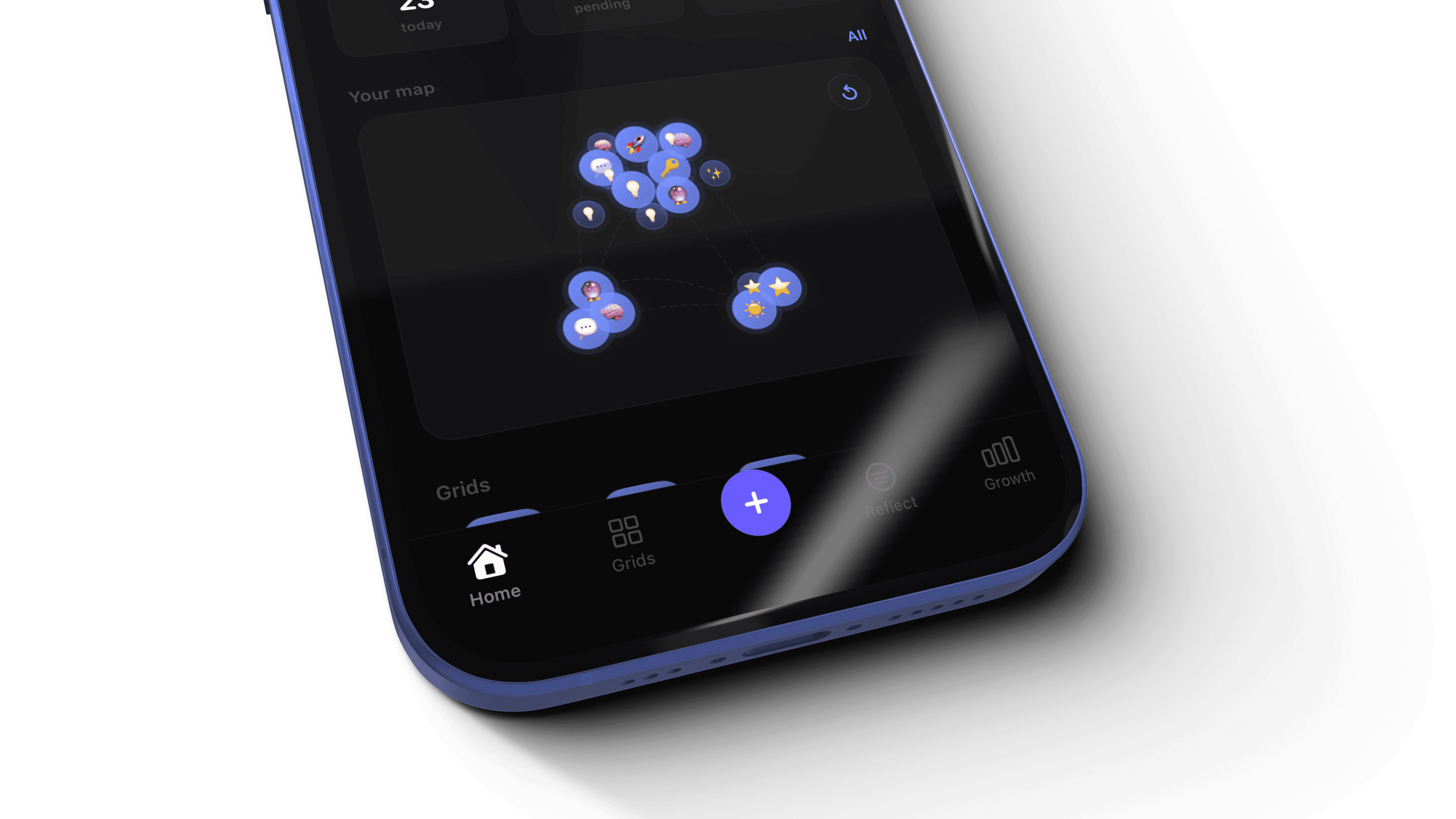 visual map of seeds and nodes