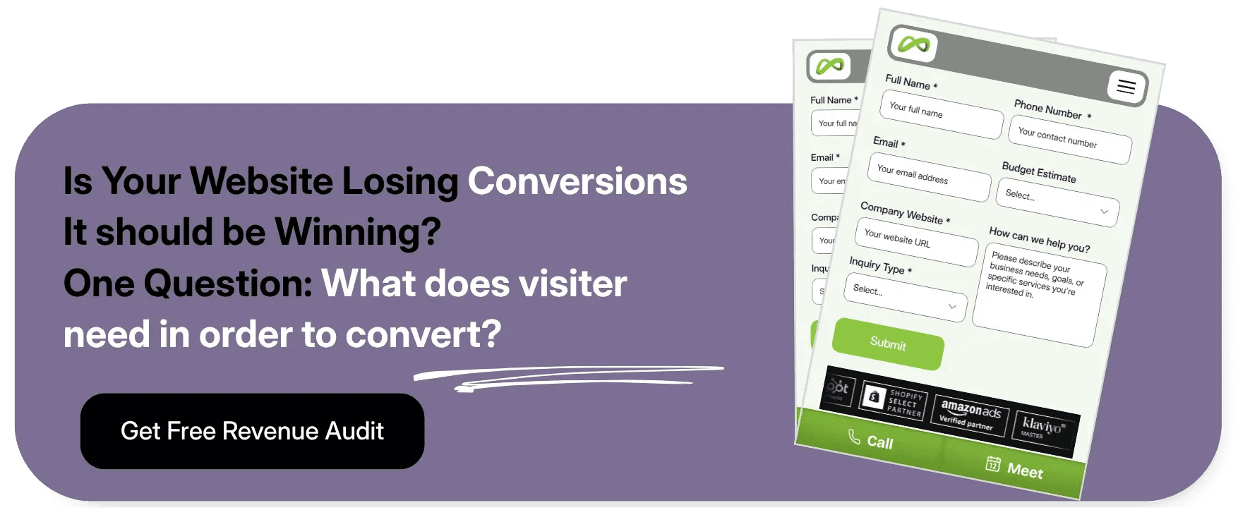 CTA showing Coozmoo lifting conversion rate from 2.1 to 6.8 percent