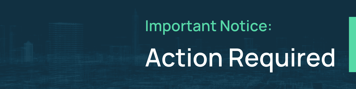 Important Notice Banner