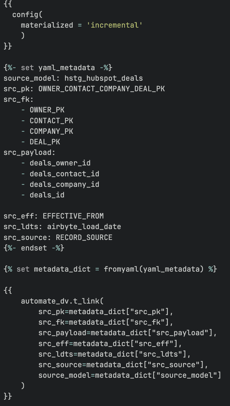Creation of Link using AutomateDV