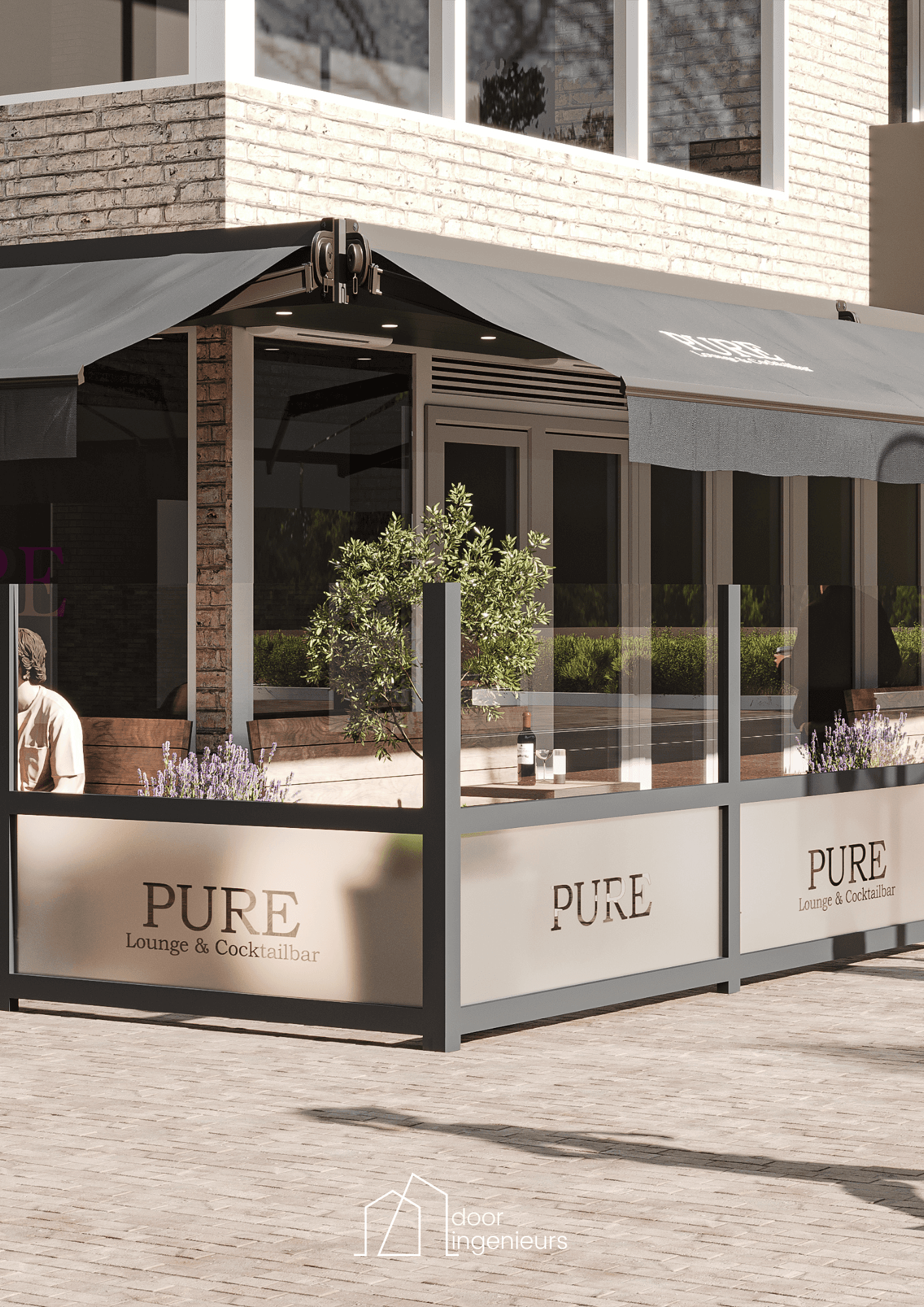 Terrasontwerp voor PURE Lounge en Cocktailbar in Ede
