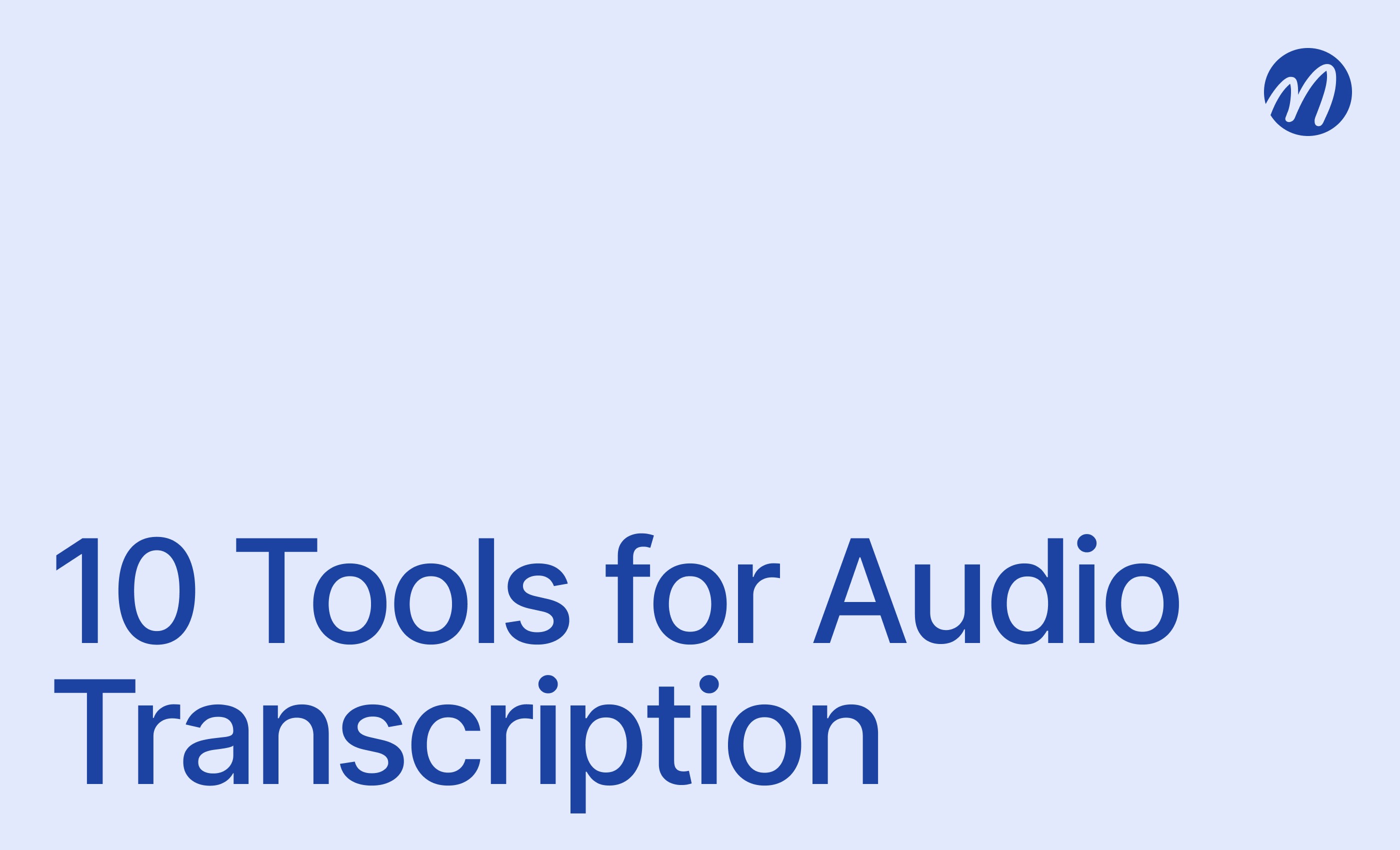 audio trascription software