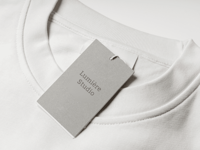 A brand on a fashion label