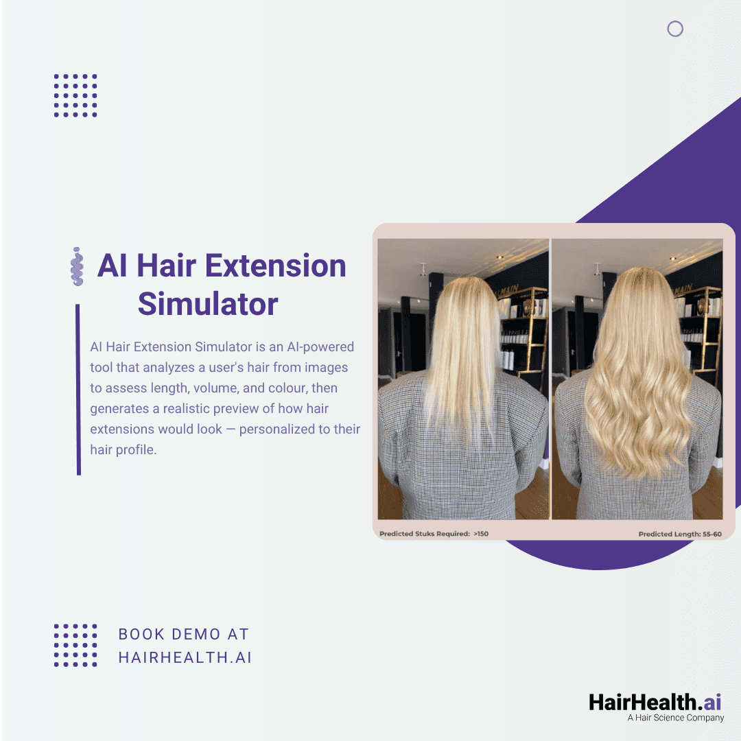 virtual hair extension try on, hair extension before and after, AI colour match hair extensions, virtual try on extensions, hair extension calculator, how many pieces of hair extensions do I need, hair extension length guide