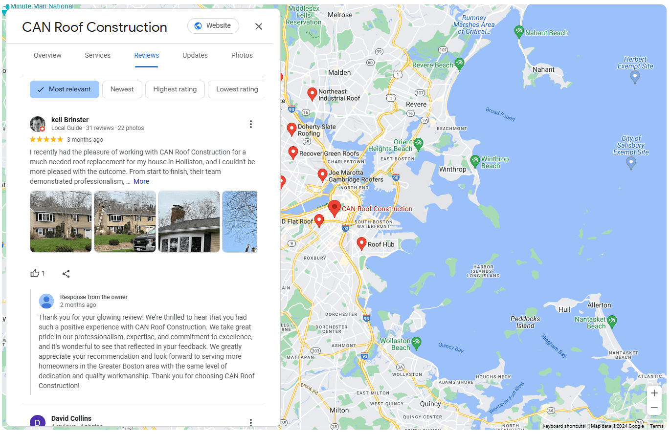responding to reviews on google