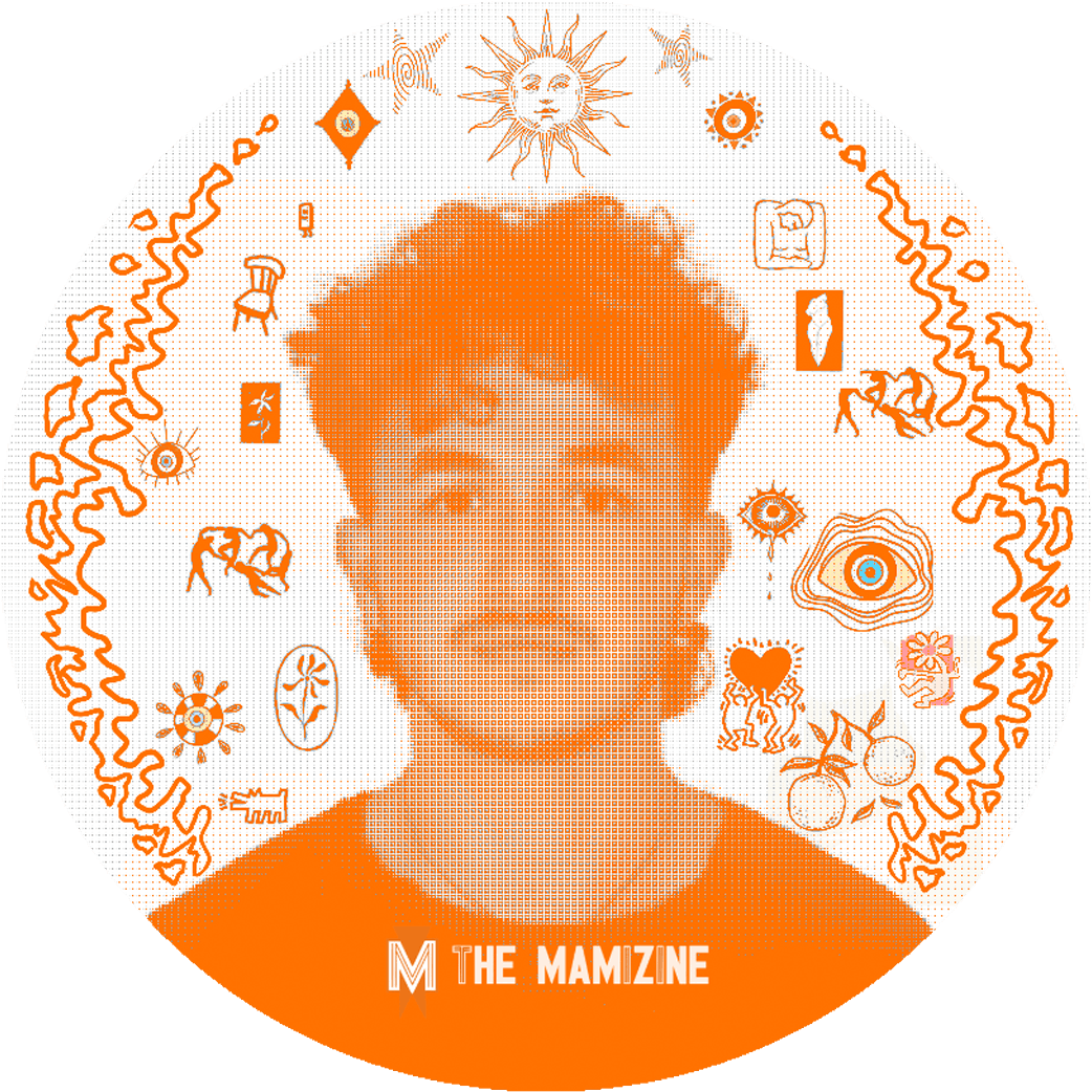 a blurry photo of a person standing in front of a wall