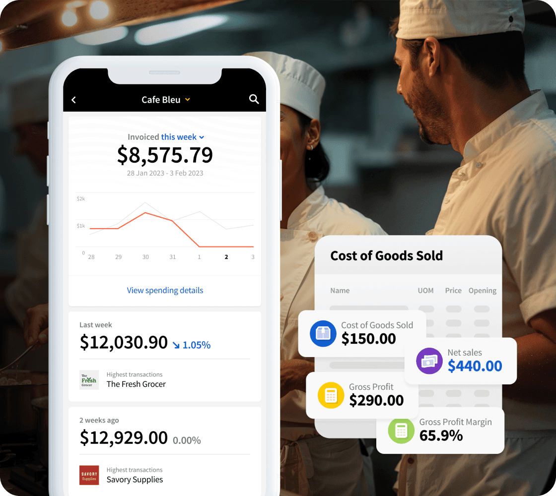 restaurant inventory management system reporting app