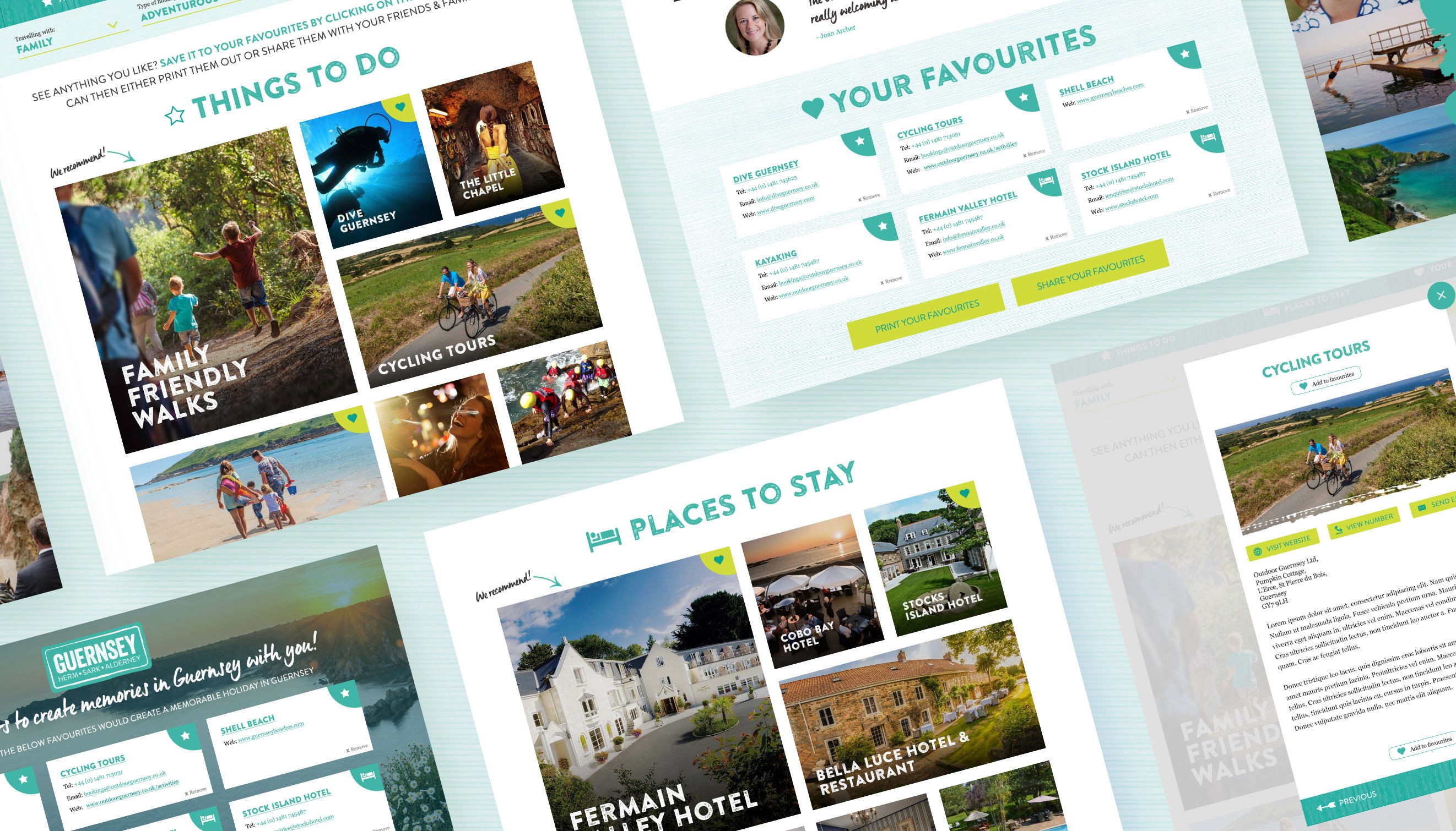 Guernsey Memories template designs