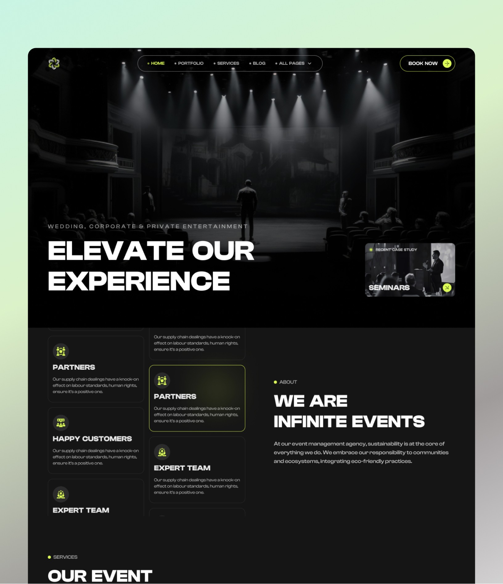 Event Agency Framer Template