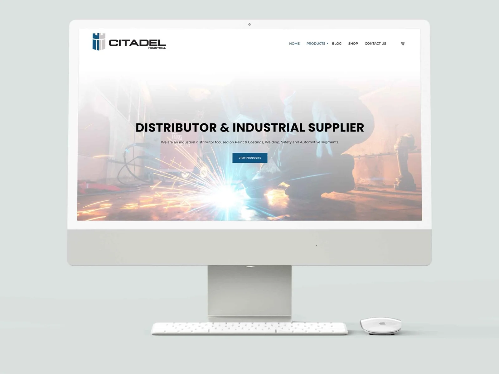 Mockup of iMac - Citadel Industrial