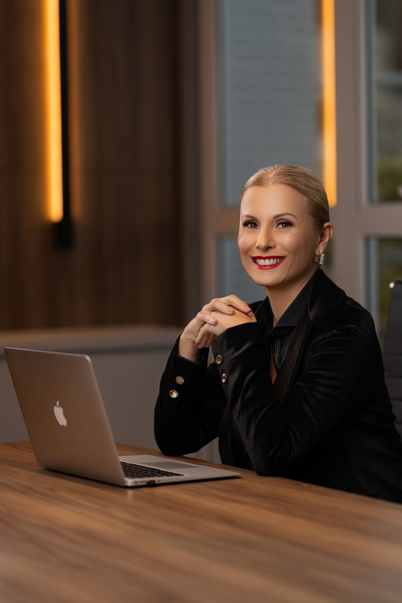 Deyse sorrindo em mentoria