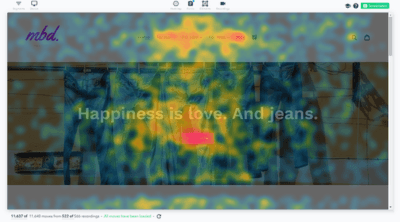 Lucky Orange dashboard