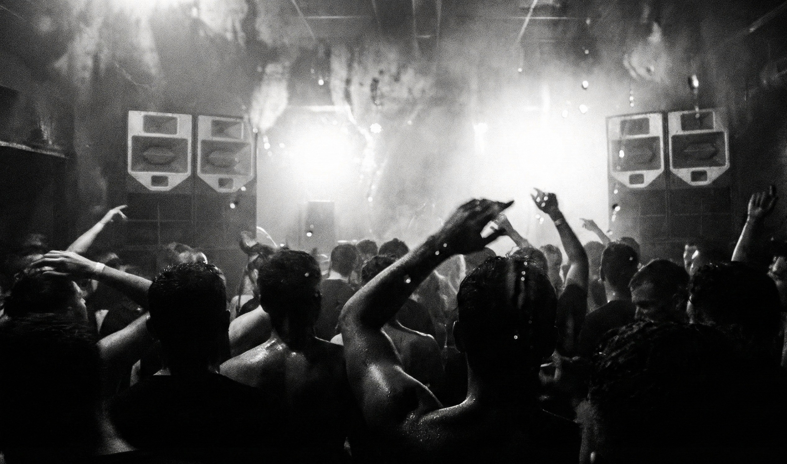 Litter on the floor of a club