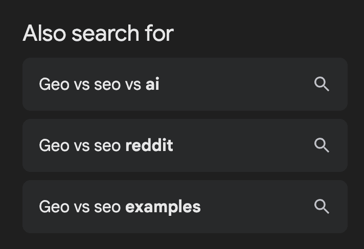 surfer seo also search for