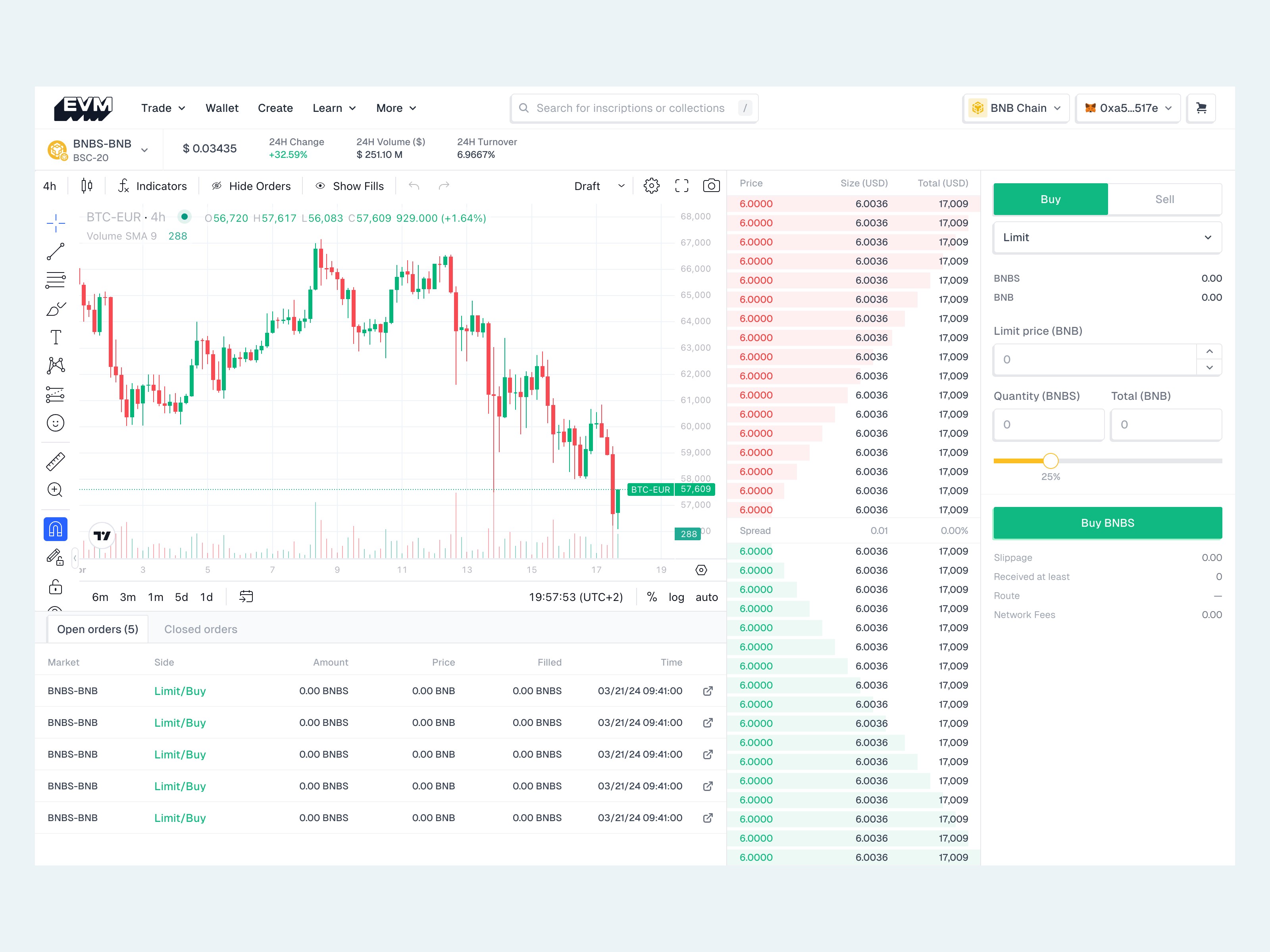 EVM Inscription marketplace crypto blockchain web3 ux