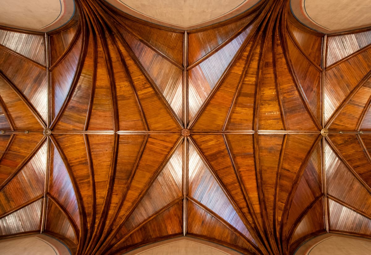 Wooden ceiling
