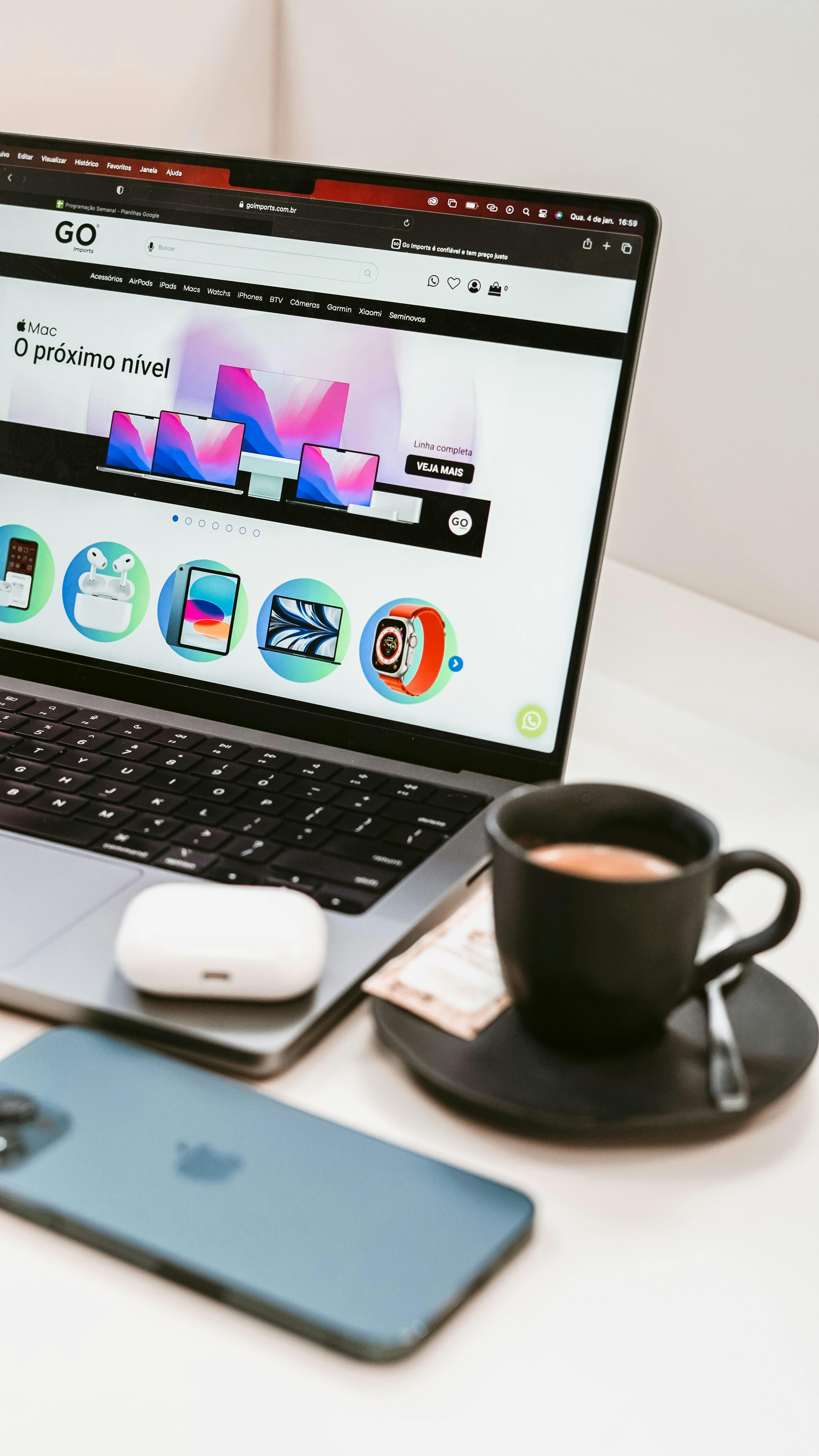 site vitrine sur un mac