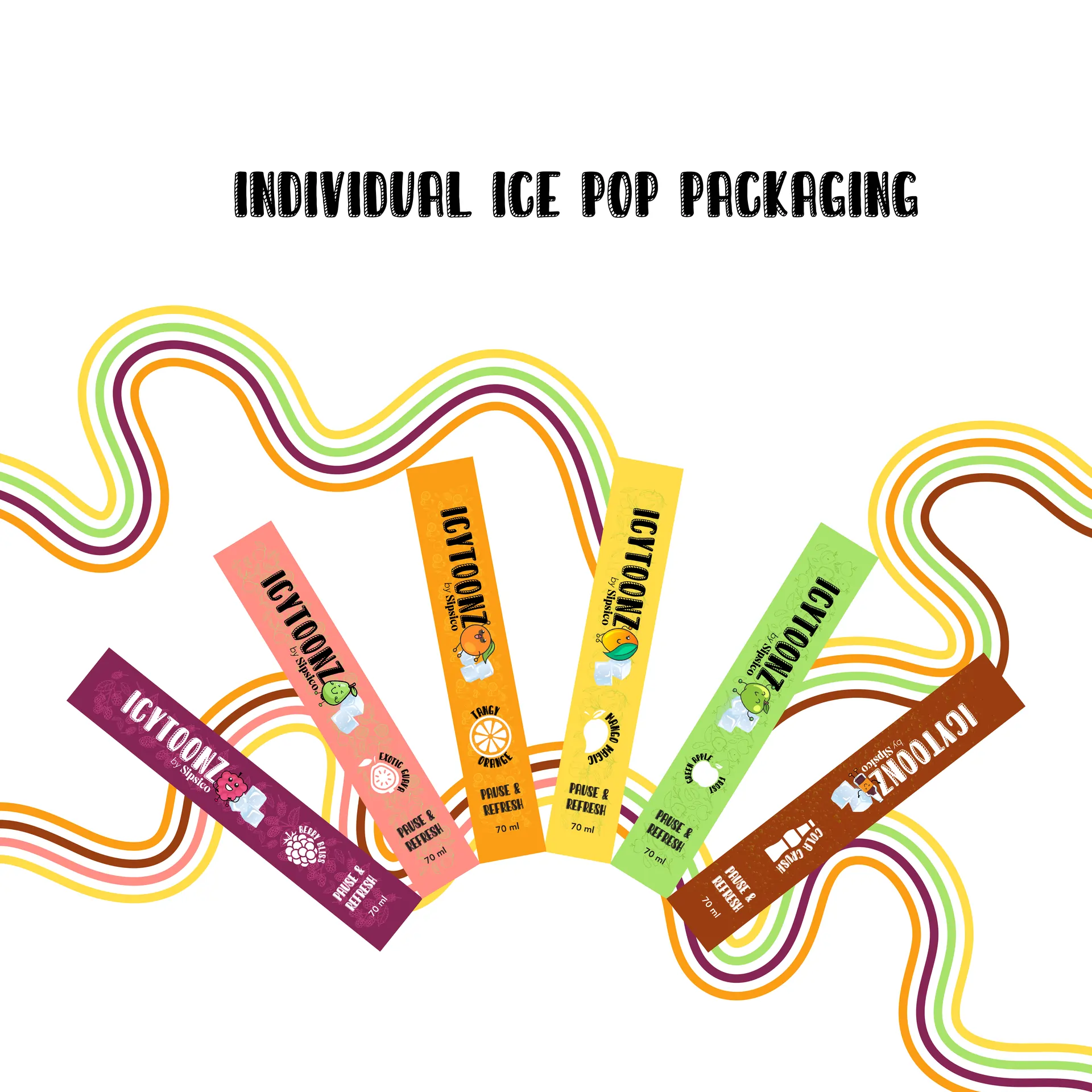 Individual flavor packaging design