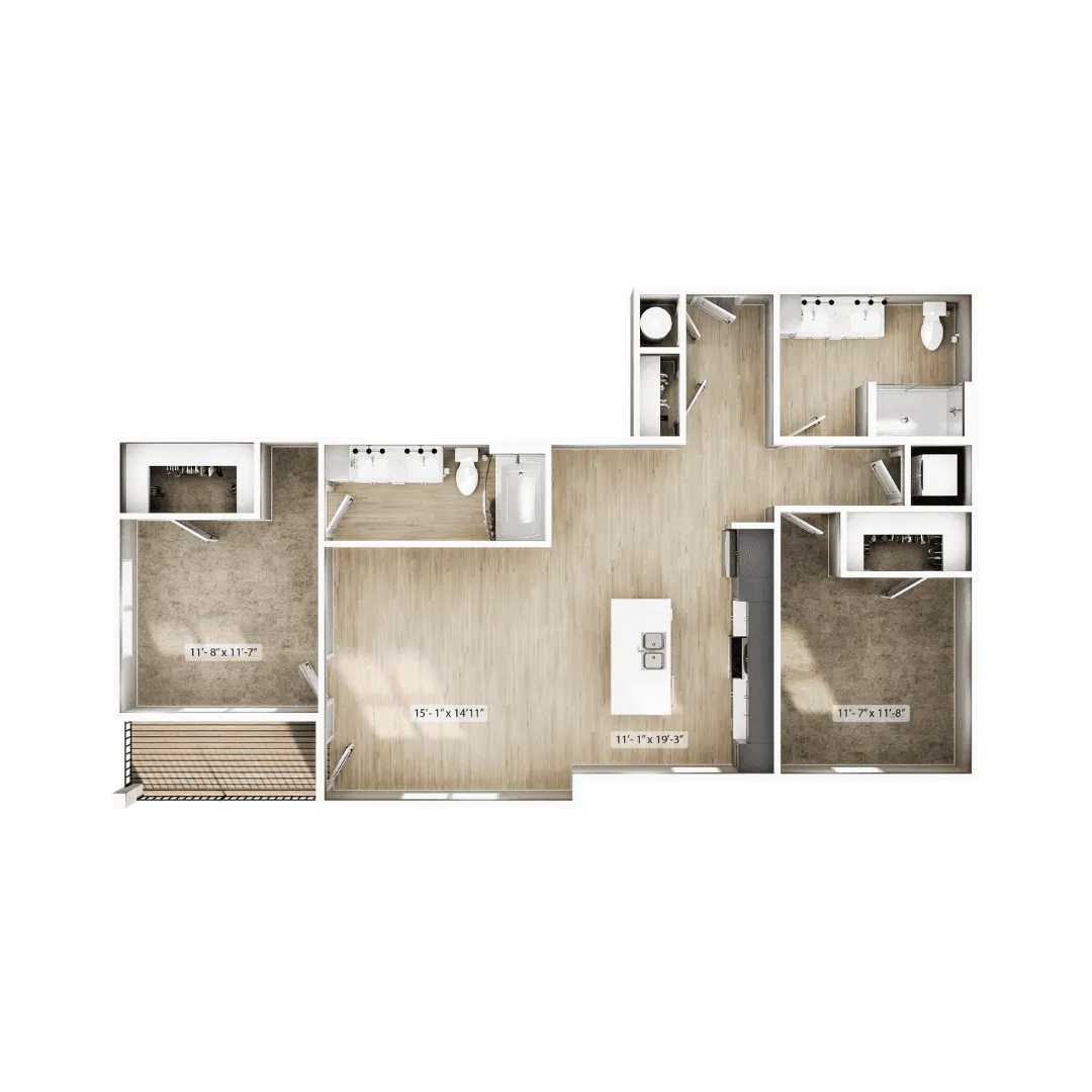The Vero Floorplan No Furniture