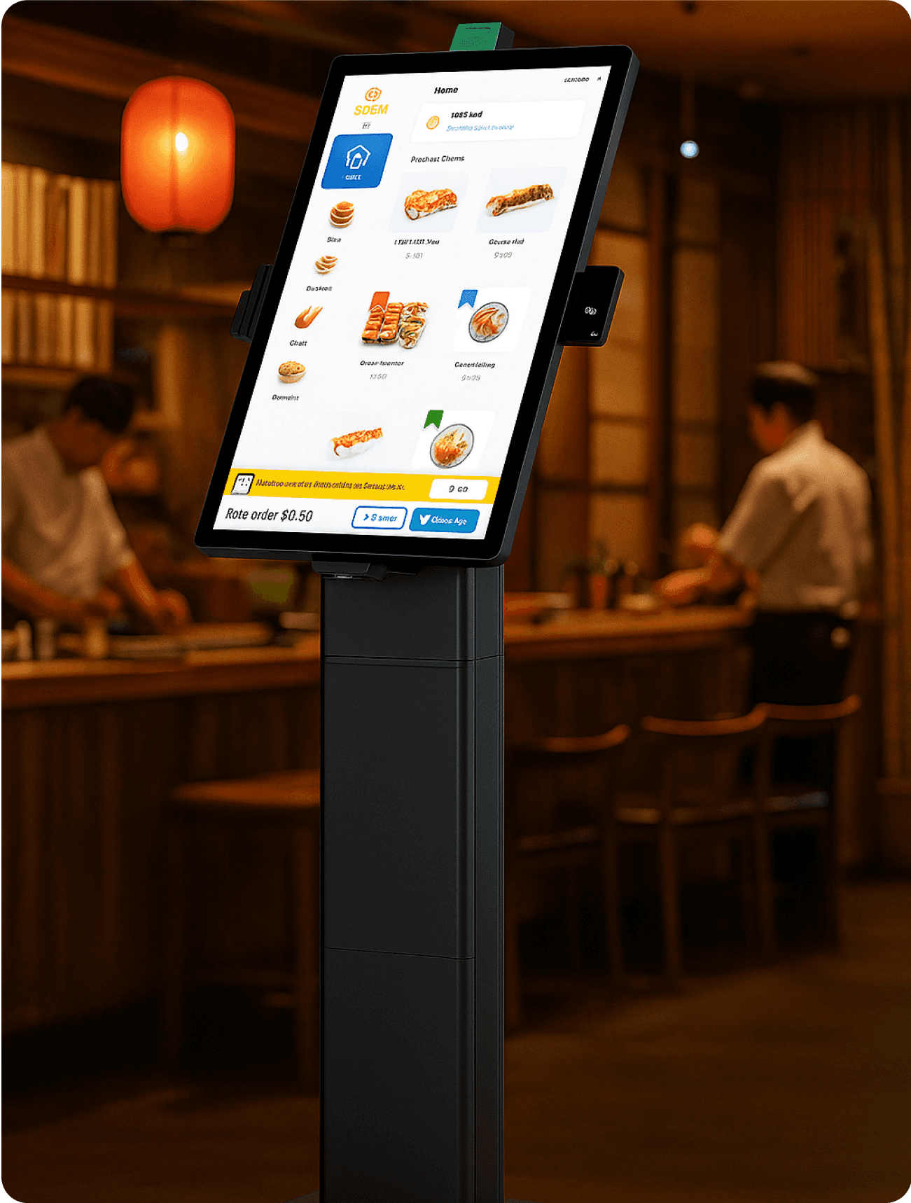 countertop mode self ordering kiosk