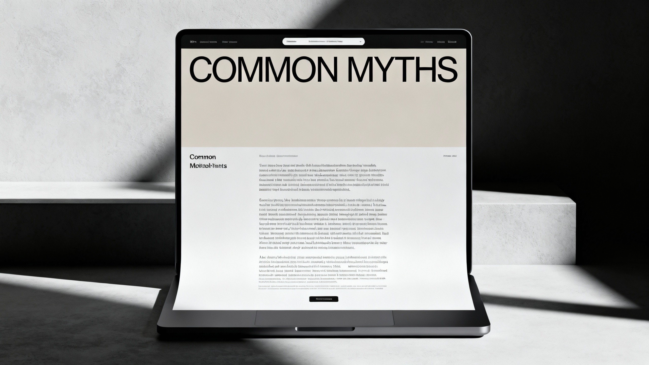 Misconceptions in design