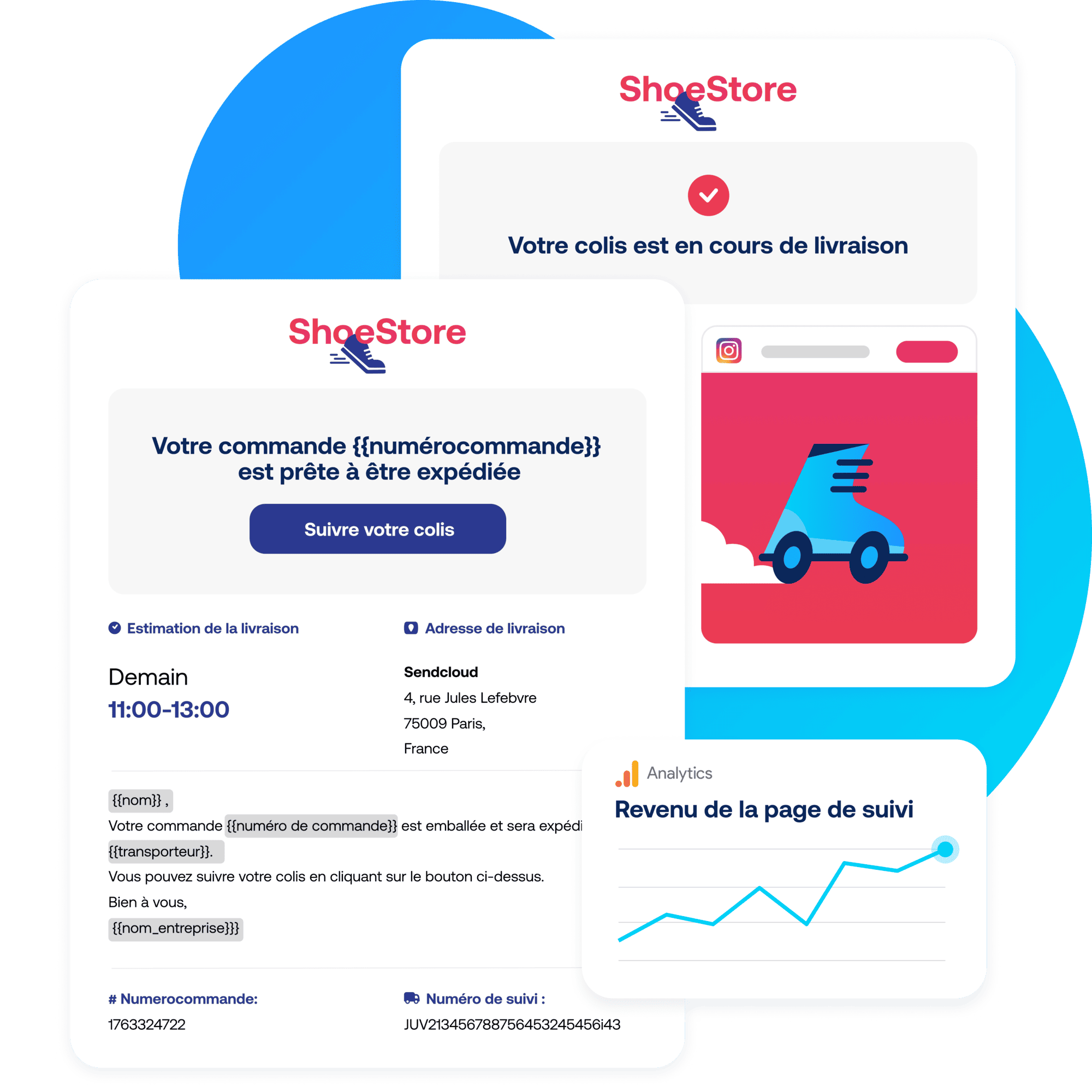 Order management - Notifications de suivi