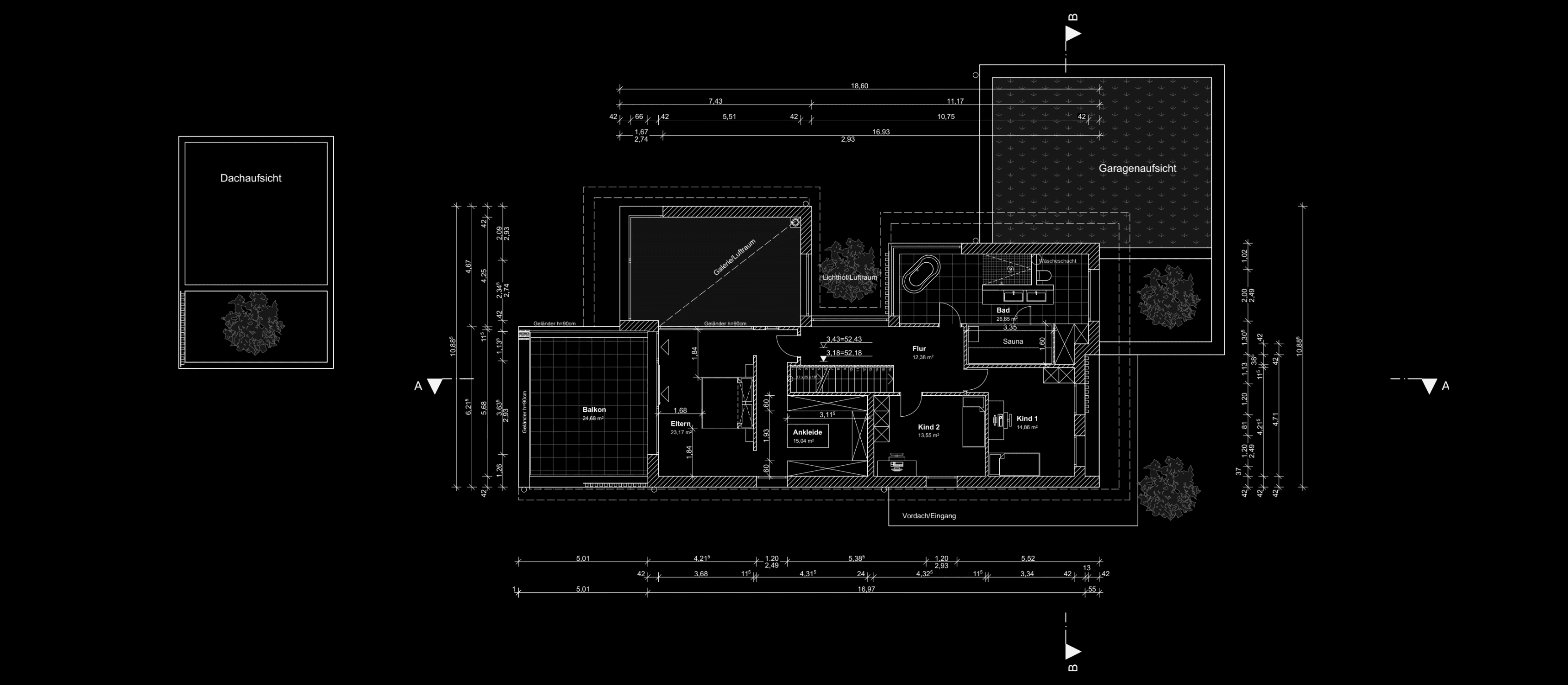 Hintergrundbild eines Grundrisses