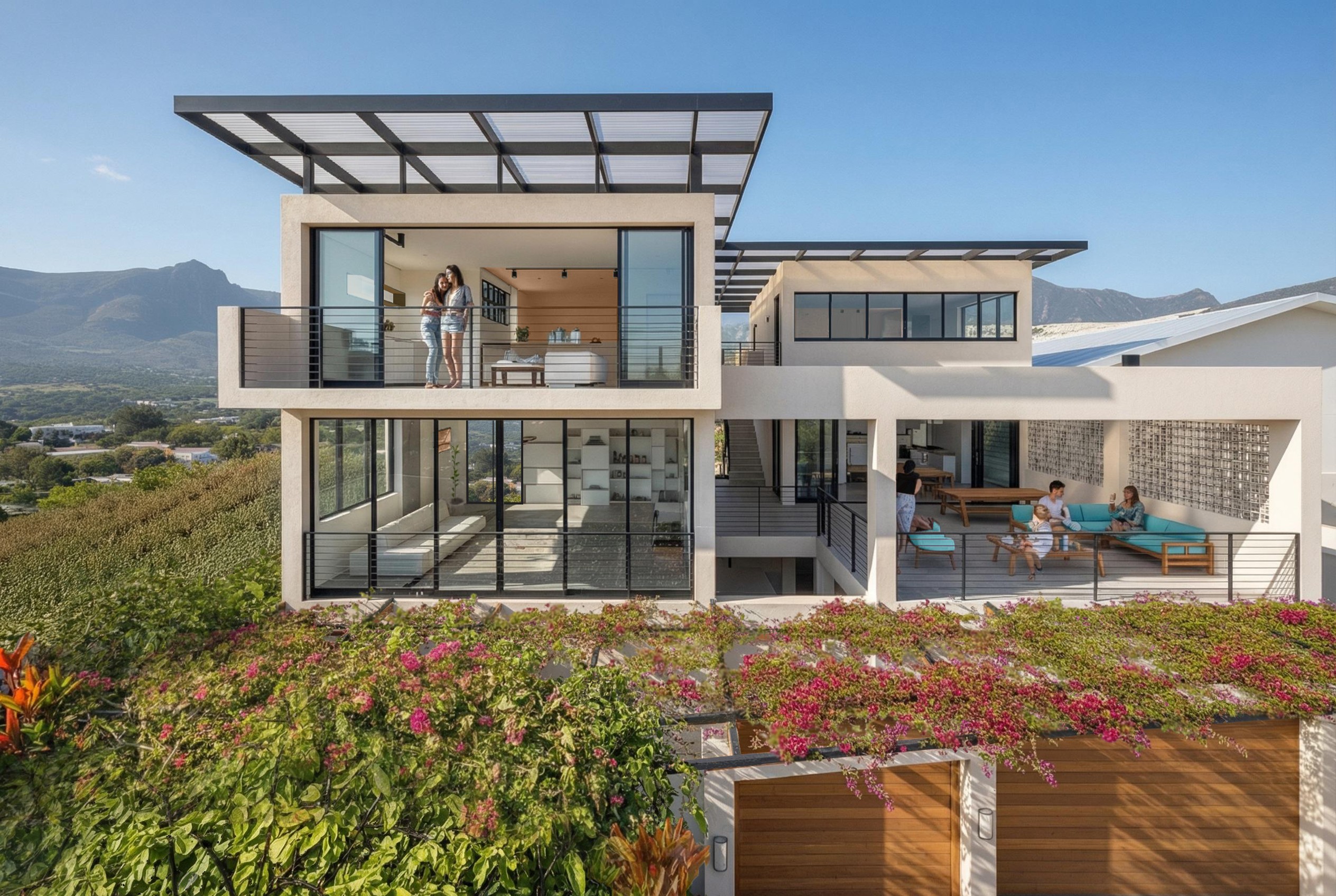 Casa "Nuestro Nido" Front Facade Render