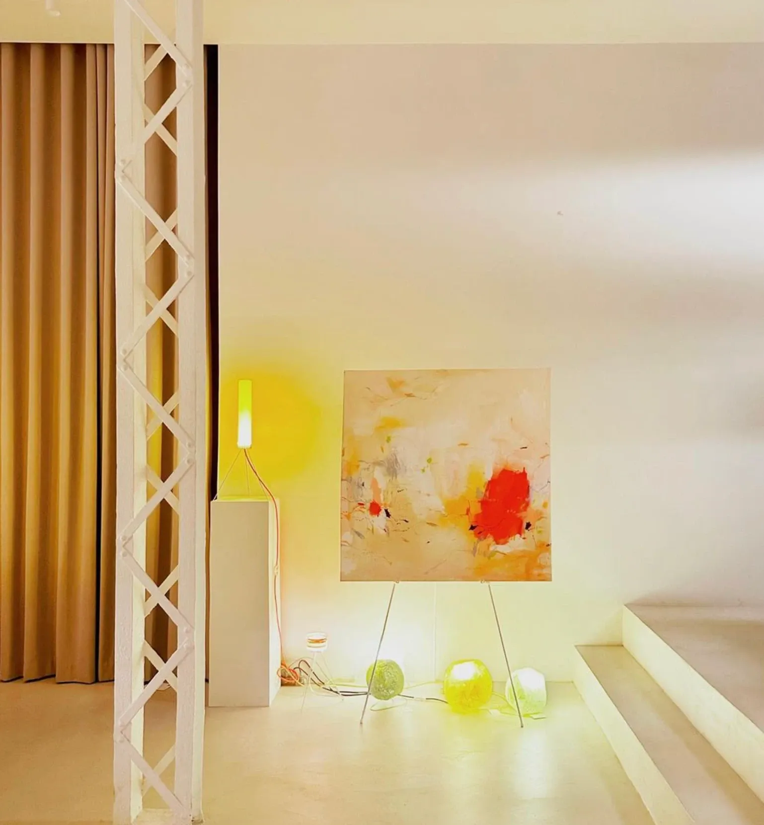 Warm minimalist interior