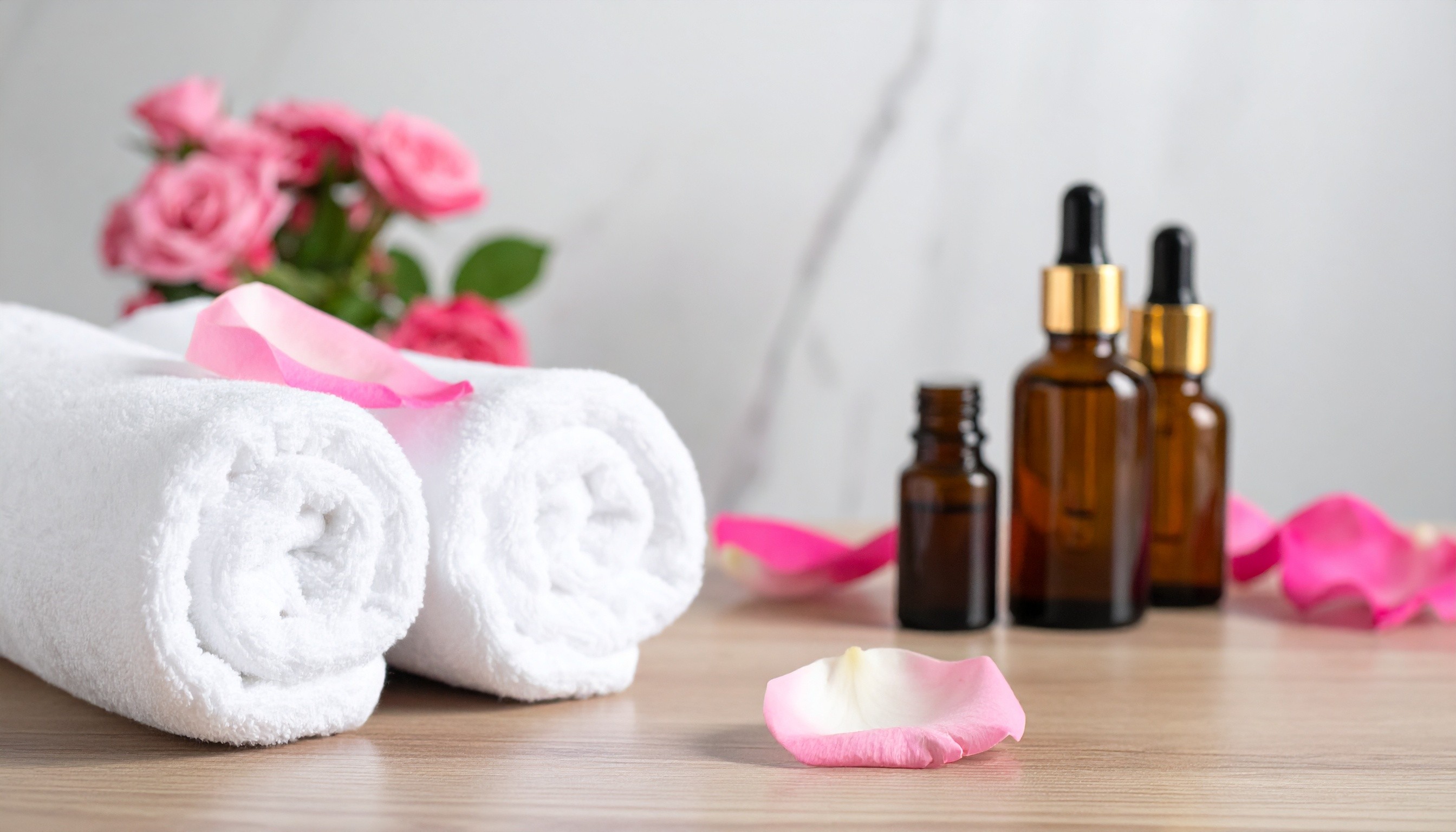 A wooden walkway leading to a body of water
