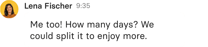 tchop™ chat feature enables real-time collaboration and discussions, allowing users to exchange ideas efficiently within private group chats.