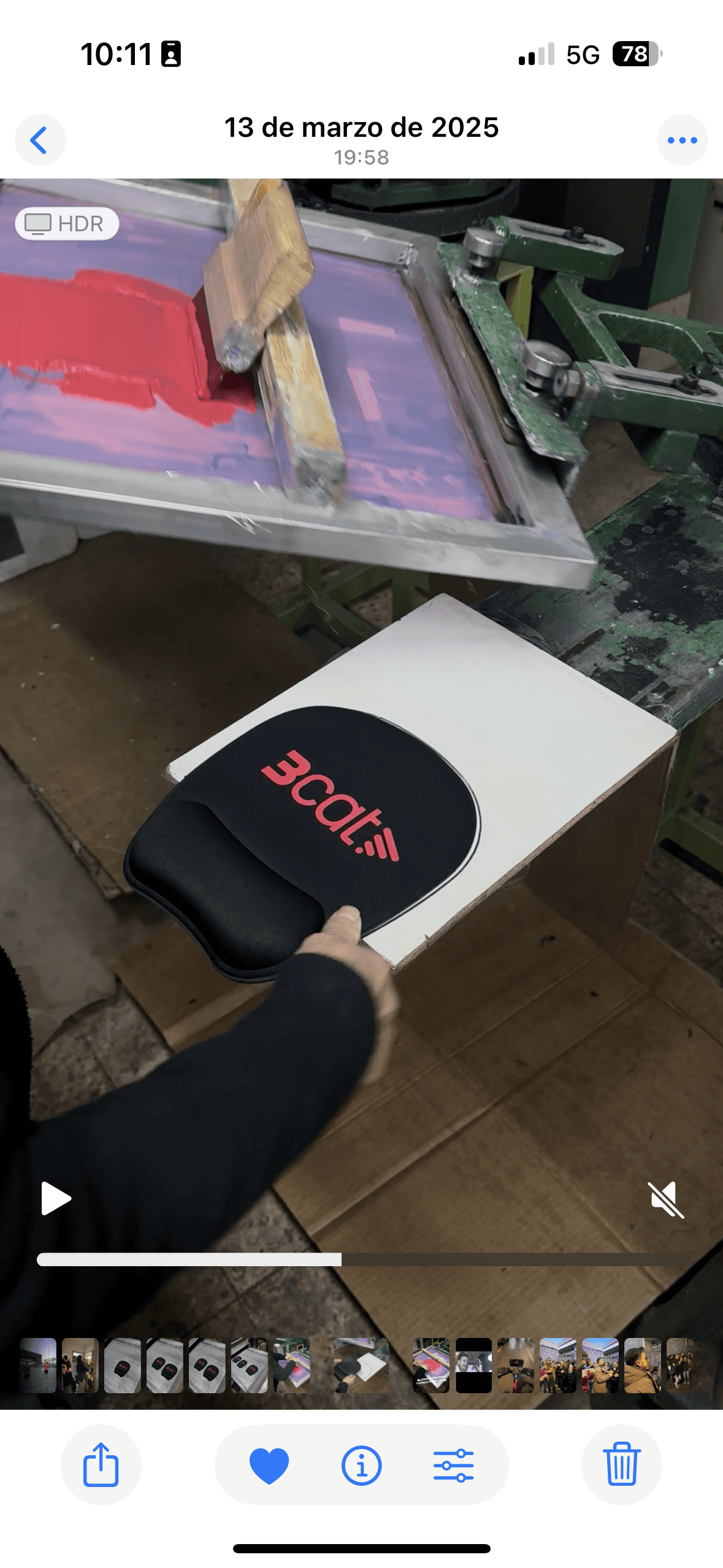 Producción serigrafía para 3CAT — estudio creativo Barcelona