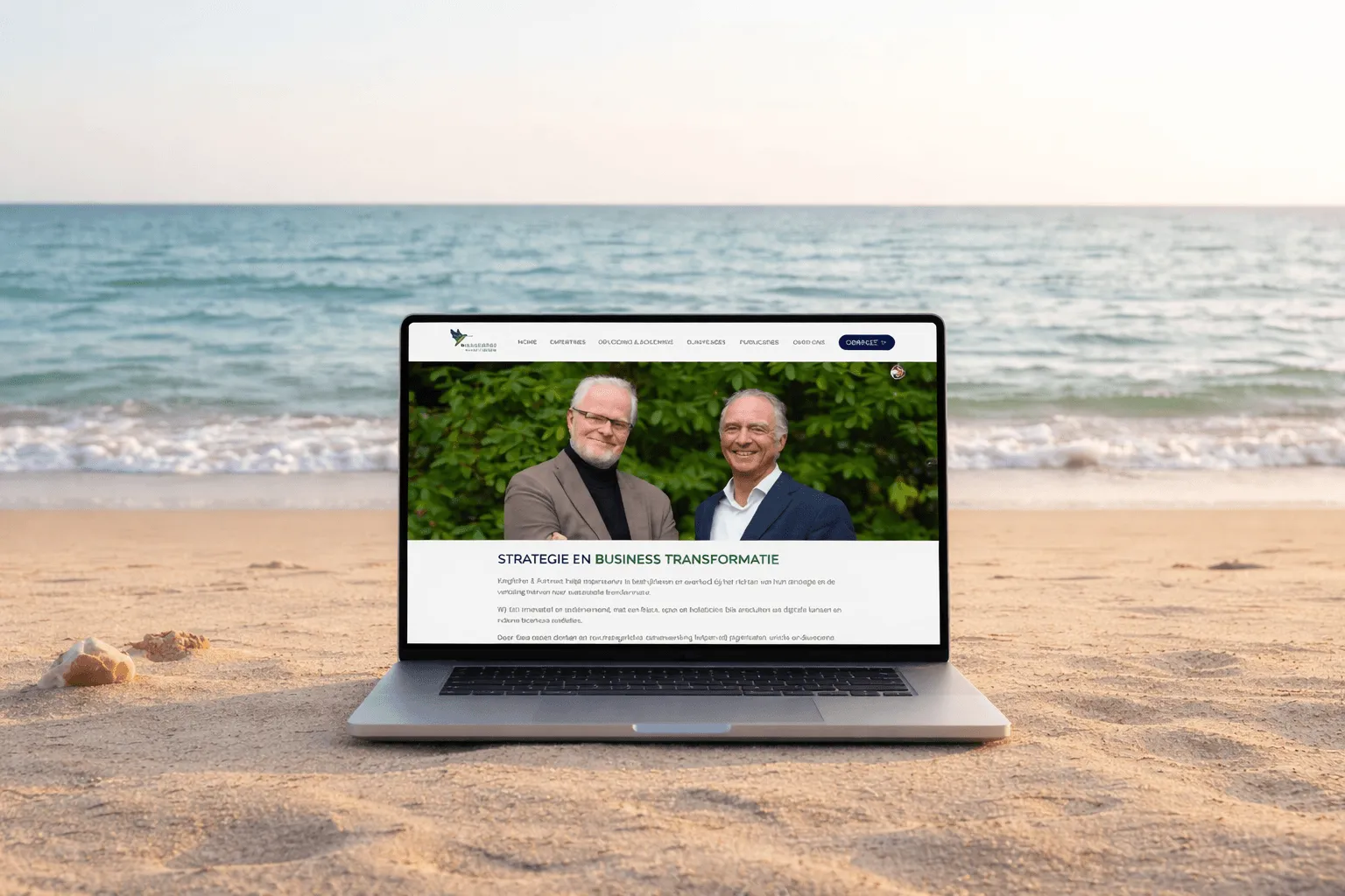 Professioneel website ontwerp en visuele identiteit voor adviesbureau
