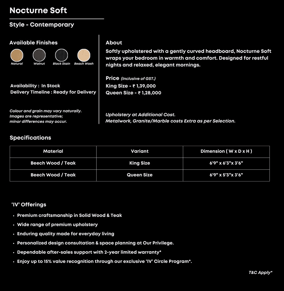 Soft upholstered bed with round edges and cushioned layers.