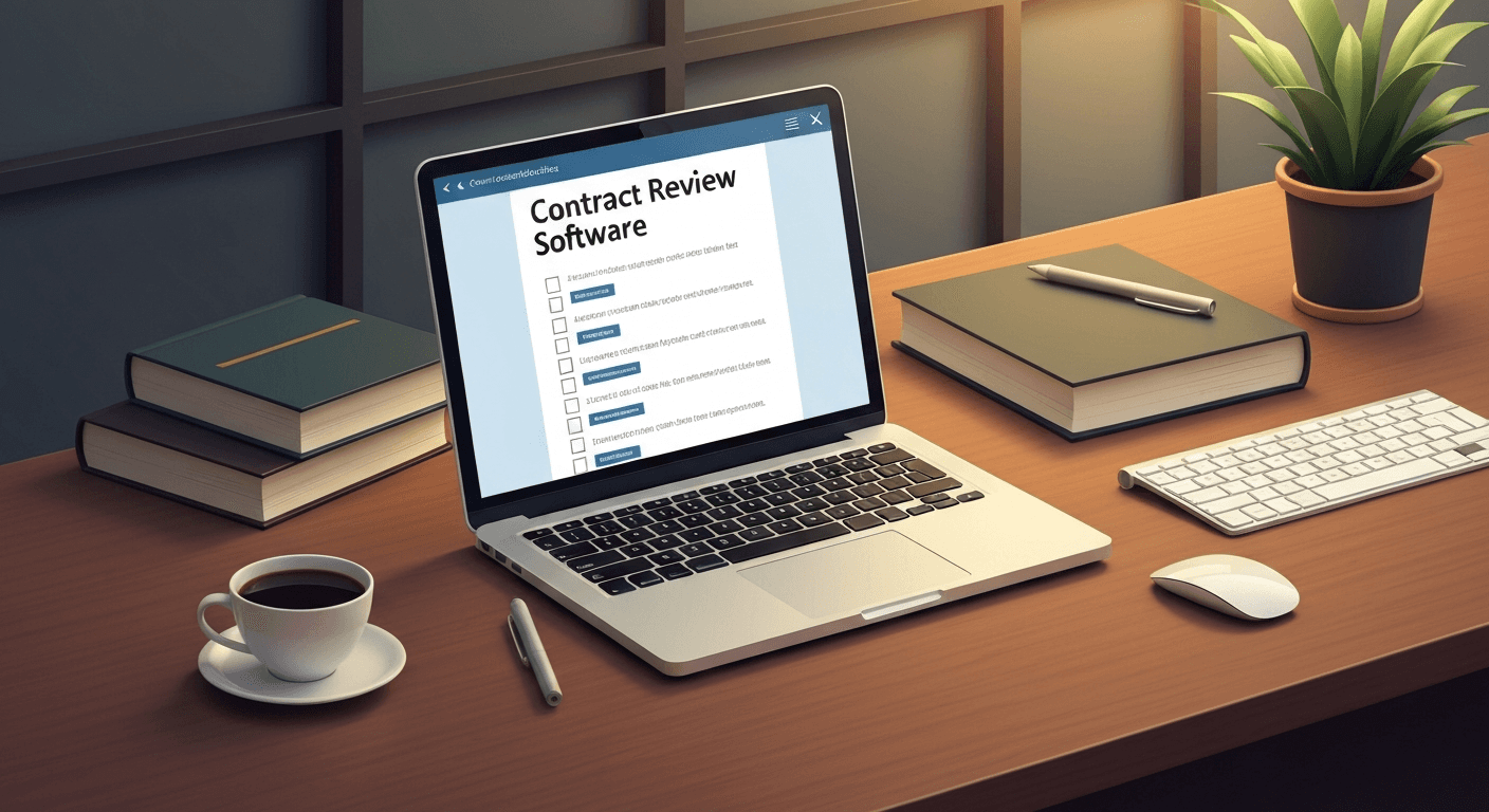 Contract software checklist illustration