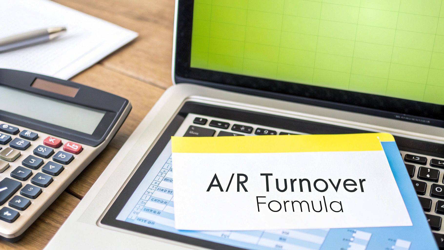 A calculator and financial documents on a desk, representing precision and calculation.