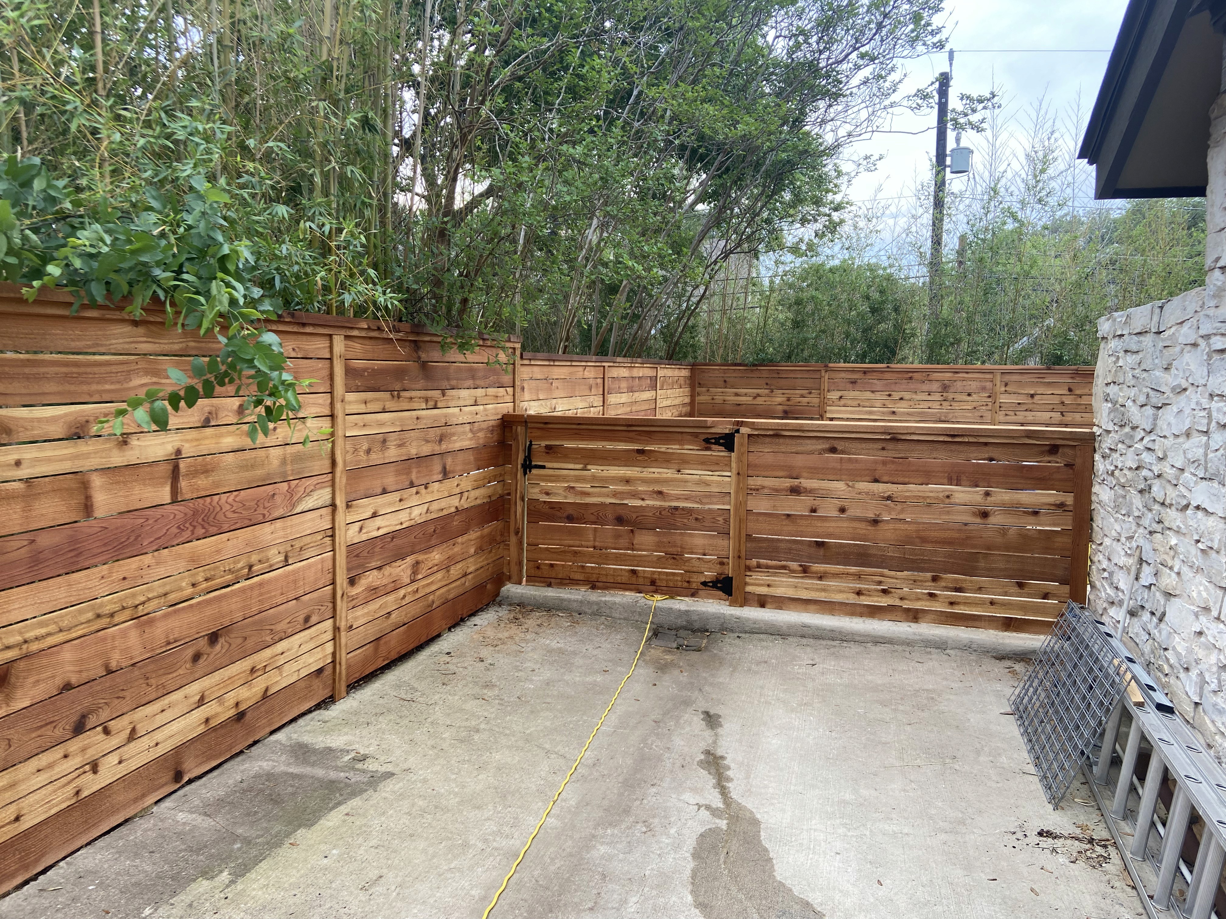 Fresh fence staining and sealing project by CG Fence & Services LLC