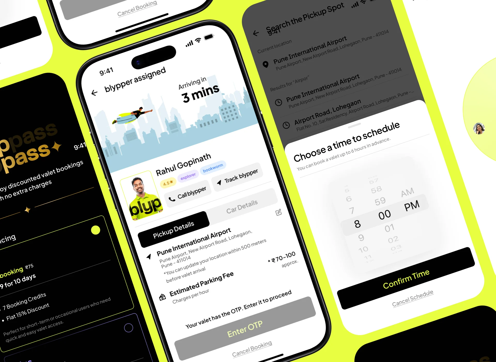 User friendly app design for urban parking solution