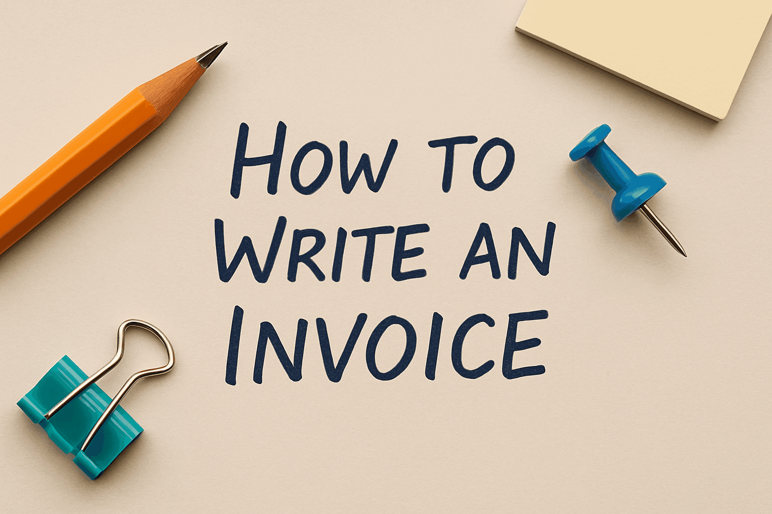 how to write an invoice